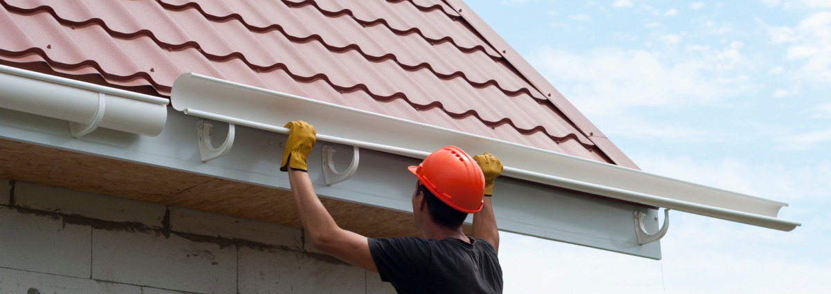 gutter guard installation image